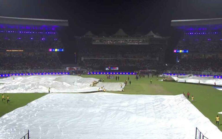 IPL 2025: Rain Forces KKR vs PBKS Match Abandonment After 21 Overs