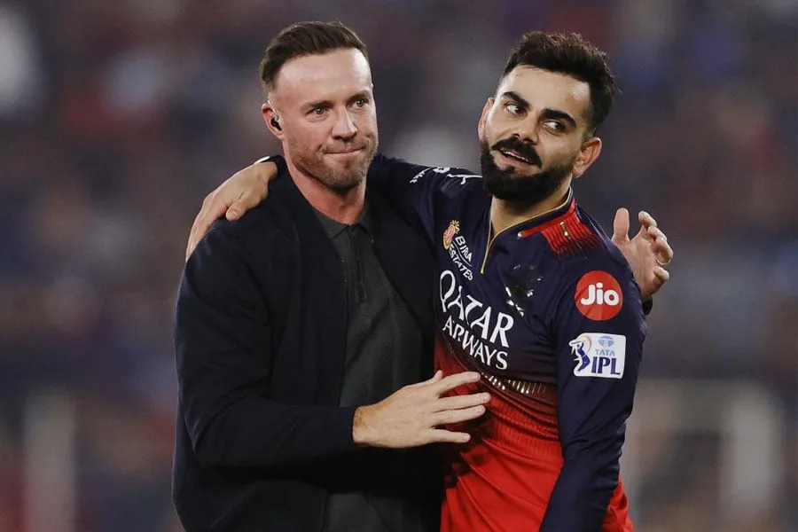 Kohli AB de Villiers reunion
