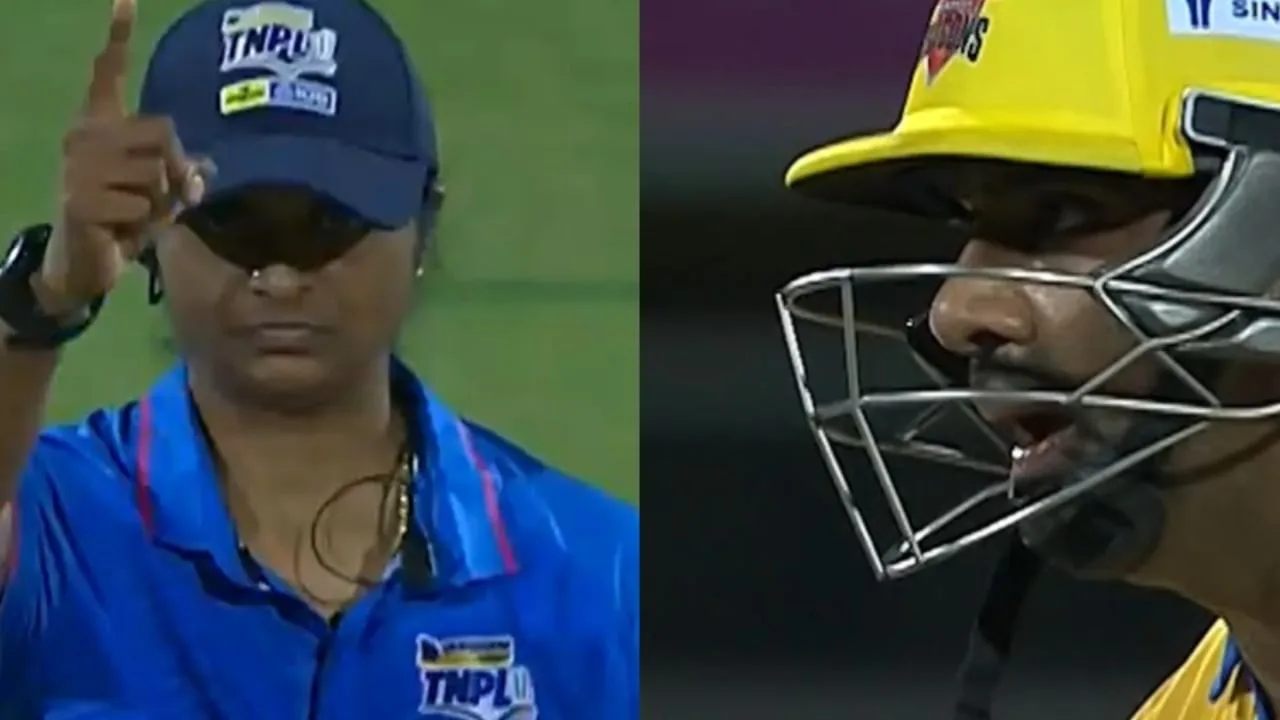 Ashwin's female umpire fights