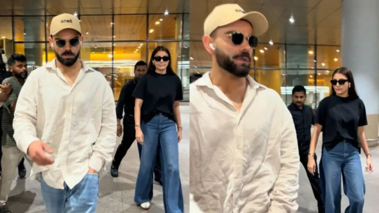 Virat Kohli Anushka Sharma airport